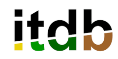 Logo „itdb“ für inter- und transdisziplinäre Bildung. Neben dem schwarz gestalteten Schriftzug stehen die Bezeichnungen „inter- und transdisziplinäre Bildung“, „inter- and transdisciplinary education“ und „education inter- et transdisciplinaire“.