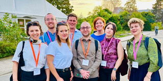 Our team is pictured here before the evening event at the DGS Congress.