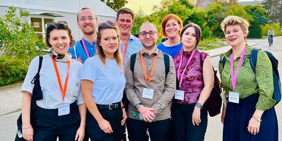 Our team is pictured here before the evening event at the DGS Congress.