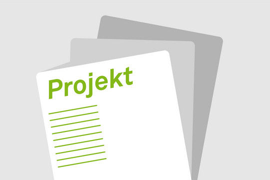 Icon eines Titelblattes eines Projektberichts